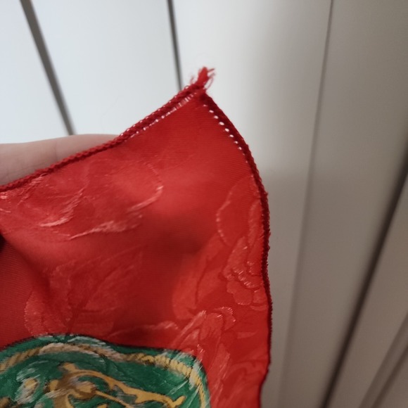 Vintage Scarf Shawl Nutcracker Shield Drums Trumpets Coat Of Arms - Picture 12 of 12